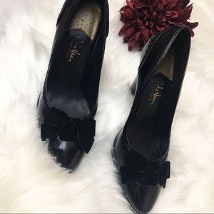 Cole Haan | Nike Air Black Patent Bow Heel